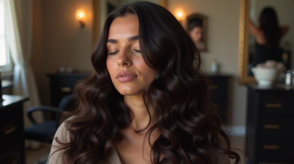 Strahlende Haare durch Haarbotox-Behandlung für intensive Pflege